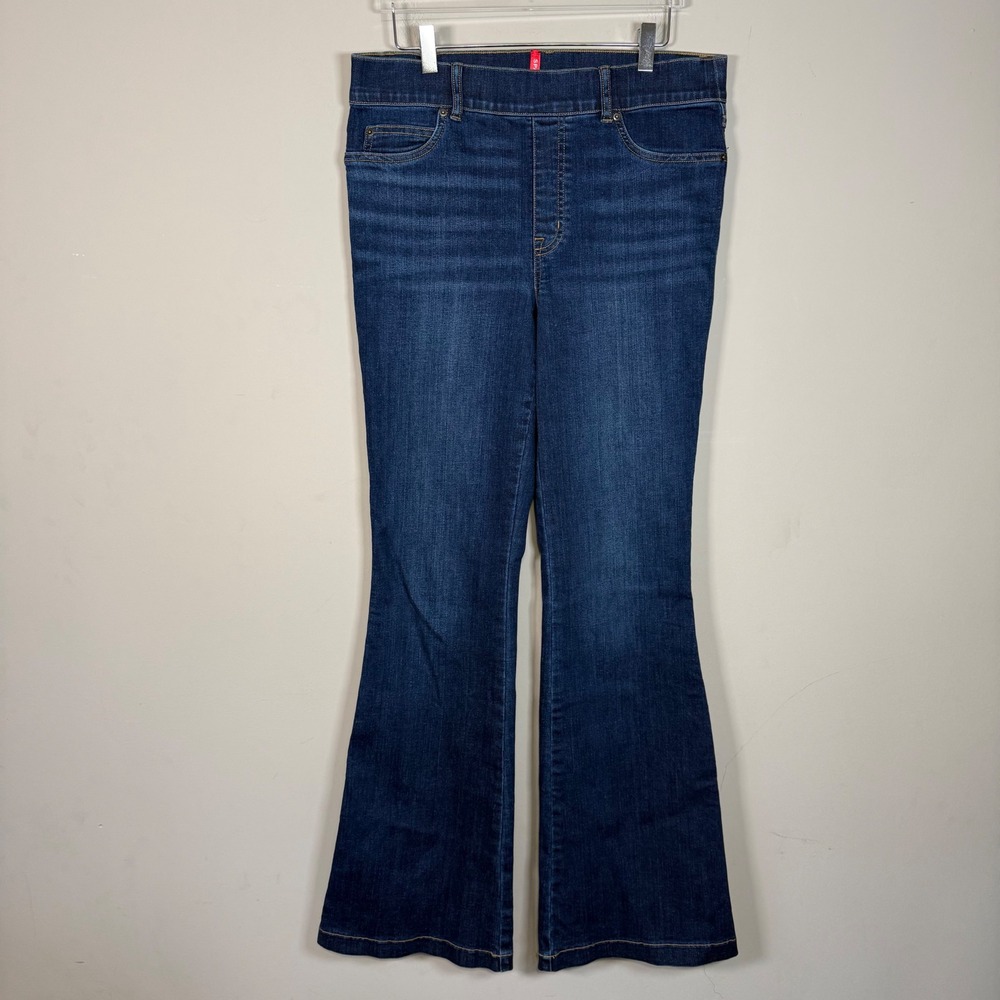 Spanx Denim HIgh Rise Flare Leg Jeans Large